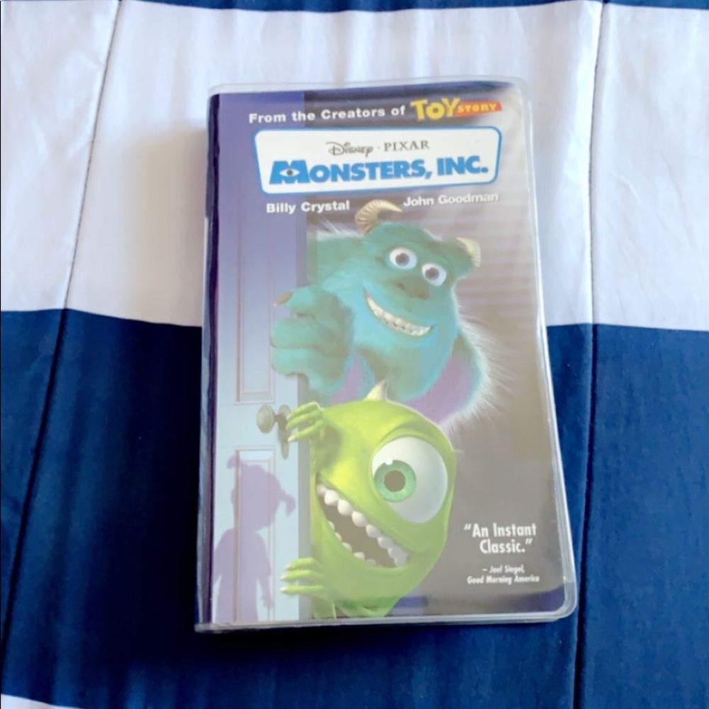monsters inc vhs tape!!